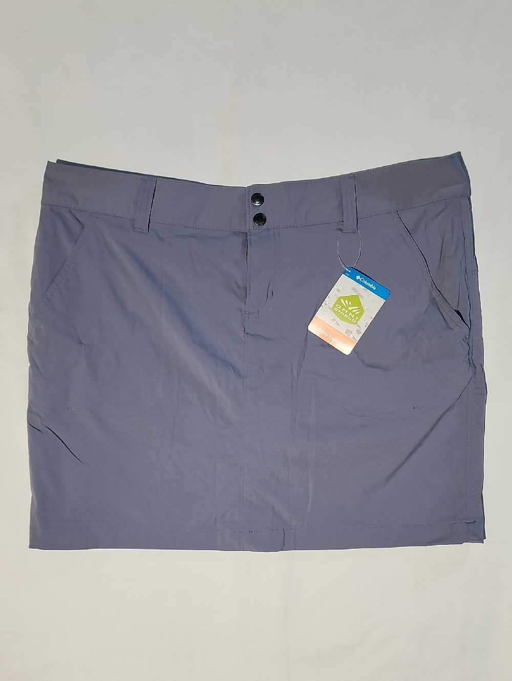 NWT Columbia Saturday Trail Skort Periwinkle Purple Active Hiking Skirt Size 16